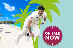 James Jimmy Anderson England v West Indies Test Match Series Caribbean Flights Tickets Official Travel