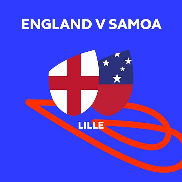 England v Samoa in Lille Fixture Banner