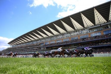 ASCOT, ENGLAND - JUNE 22: The runners and riders in the Jersey Stakes on day five of Royal Ascot at Ascot Racecourse on June 22, 2019 in Ascot, England. (Photo by Bryn Lennon/Getty Images for Ascot Racecourse)